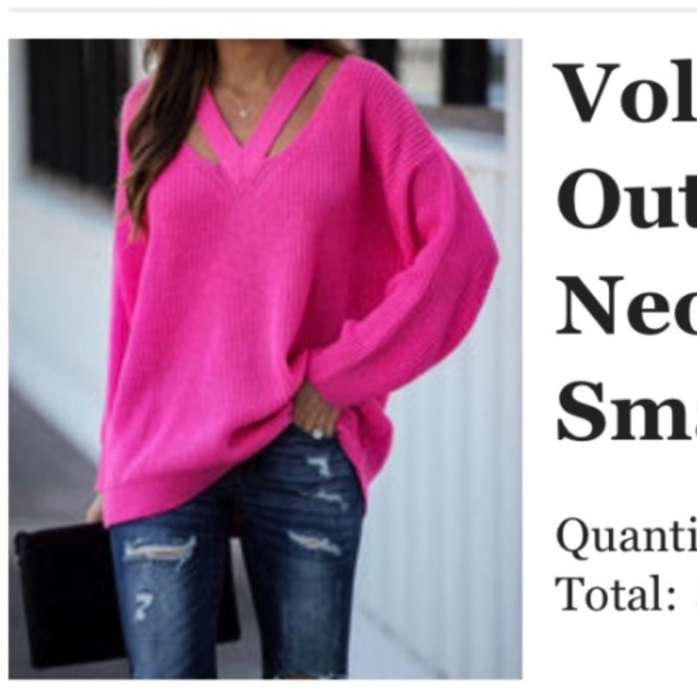 Vici Voltage Cut out neon sweater